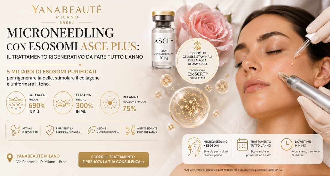 Microneedling con Esosomi ASCE Plus: il trattamento rigenerativo da fare tutto l'anno