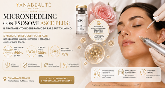 Microneedling con Esosomi ASCE Plus: il trattamento rigenerativo da fare tutto l'anno