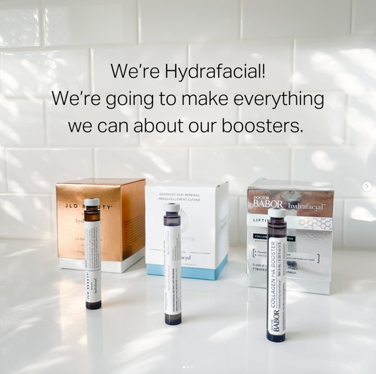 Scopri i nostri tre esclusivi Booster per un'esperienza Hydrafacial personalizzata da Yanabeaute!