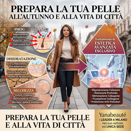 Pelle d’autunno in città: smog, disidratazione e secchezza