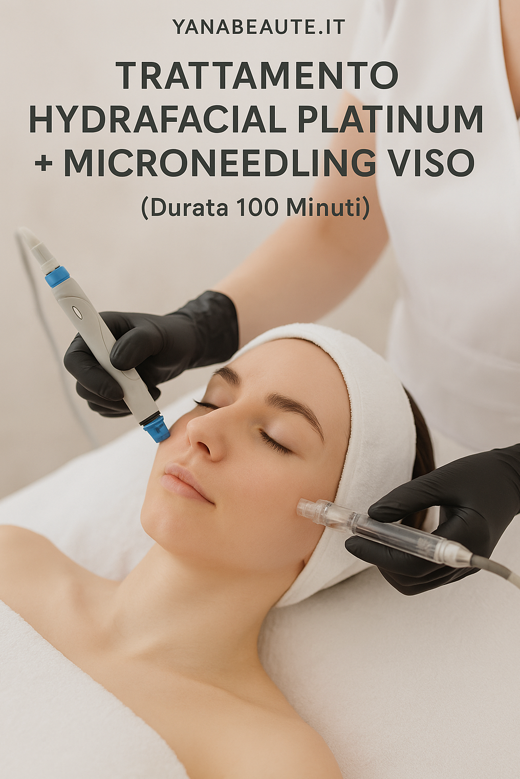 TRATTAMENTO HYDRAFACIAL PLATINUM +MICRONEEDLING VISO (Durata 100 Minuti)