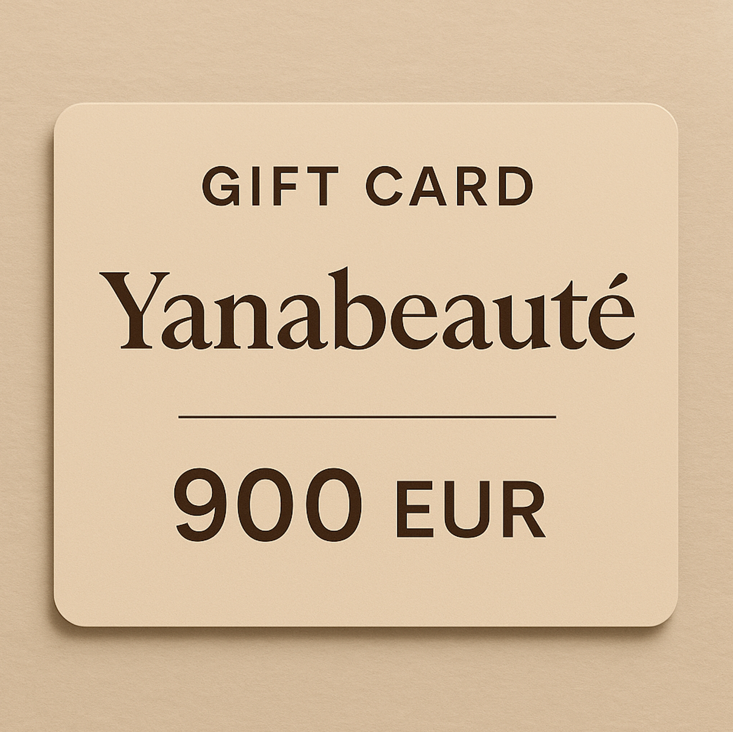 Tarjeta de regalo de Yanabeaute '